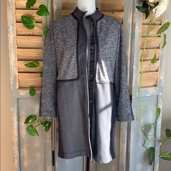 Lululemon dark grey mandarin collar raglan jacket - Picture 2 of 16